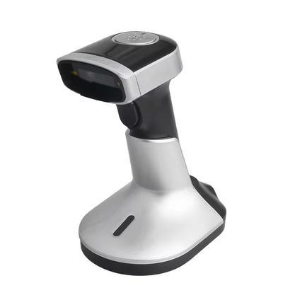 Ручной сканер штрих-кодов 1D Qr-код с зарядной стойкой USB беспроводной Bluetooth Barcode Reader