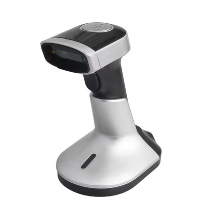 Беспроводной сканер штрих-кодов Bluetooth для мобильных устройств 2D QR-код с зарядным подставником